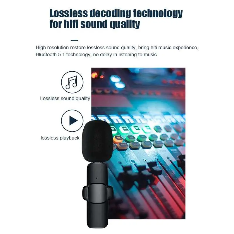 Clip On Mic Wireless Noice Reduction for Vlogging Singing 3.5mm - Z2N1 4