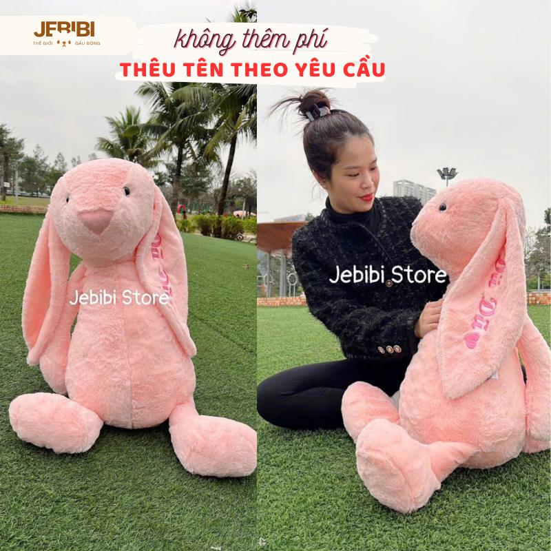 (FREE THÊU TÊN) Thỏ Bunny Tai Dài Dễ Thương Cho Bé, Gấu Bông Jellycat Size 40cm 60cm Đồ Chơi Voi