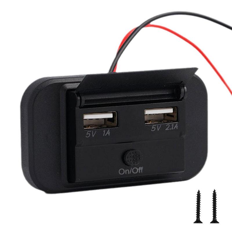 Product Introduction of Quick Charge PD Type C Dual USB Ports Car Bus Charger Socket Adapter 12V/24V USB Power Panel F7C2 58