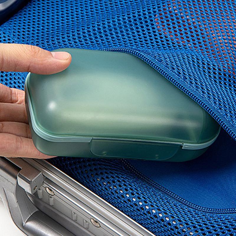 Product Introduction of Portable Sealed Round Shampoo Bar Soap Holder Box Case Container Home Travel 15