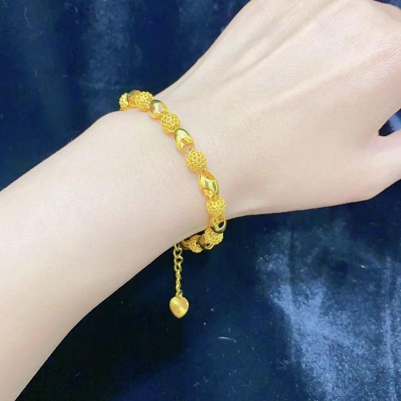 Vòng Tay Tinh Tế Tám Kho Báu, Chất Liệu Hợp Kim, Thời Trang Trung Quốc, Màu Vàng Kim, Phong Cách Cổ Trang Thiết Kế Mới, Ngọt Ngào, Có Thể Điều Chỉnh Kích Thước, Mở, Đơn Giản Và Xinh Xắn, Thích Hợp Cho Bé Gái 0