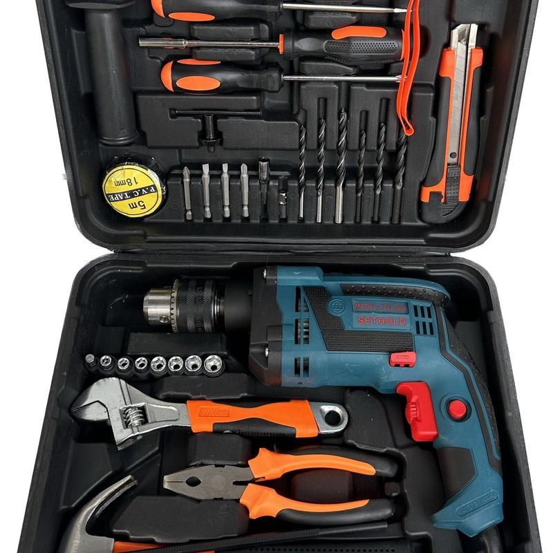   BẢO HÀNH 6TH   Bộ Máy khoan điện Bosch 13ly - Valy khoan tường sắt gỗ bắt vít bắn tôn...động cơ dây đồng 100% 