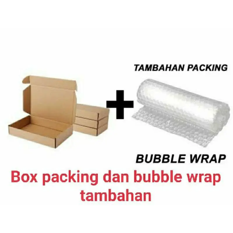 BOX + Bubble Wrap Packing Tambahan (khusus tempered glass)