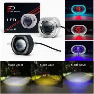 Epicracing - Projie Biled Cut Off Mini 2.5 INC D2 D3 Jauh Dekat 30watt Waterproof Plus Devil Ala Biled PNP Semua Motor