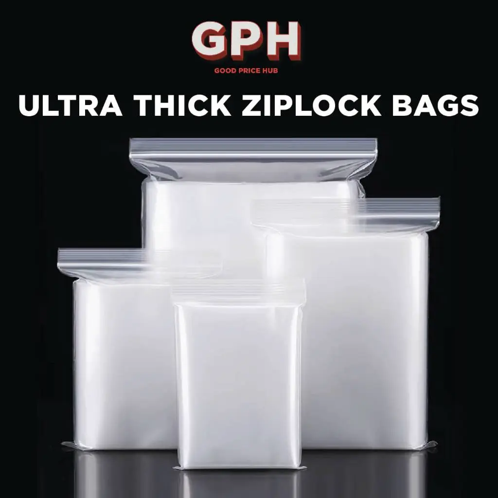 SG STOCK Ultra Thick Ziplock Bags / Food Grade Zipper Bags (14 Sizes Available)