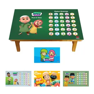 Meja Mengaji Anak Kartun Belajar Meja Lipat Karakter Unicorn Terakit Furniture