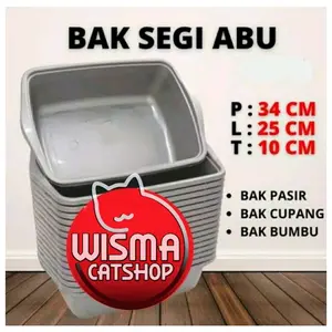 Litterbox baskom bak wadah pasir kucing ukuran M cat litter box