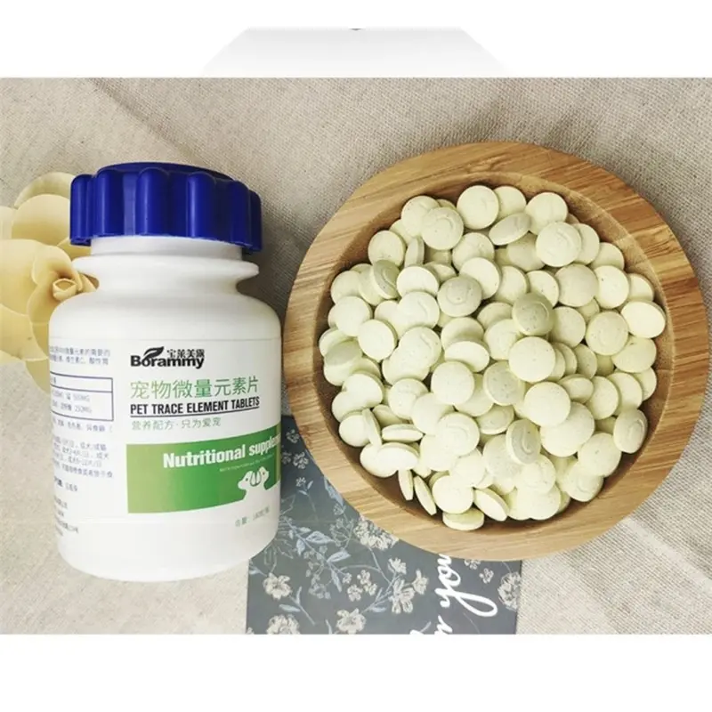Vitamin cho chó mèo Borammy với Nguyên tố vi lượng và Sắt tốt cho chó mèo bầu BM02 (180v)