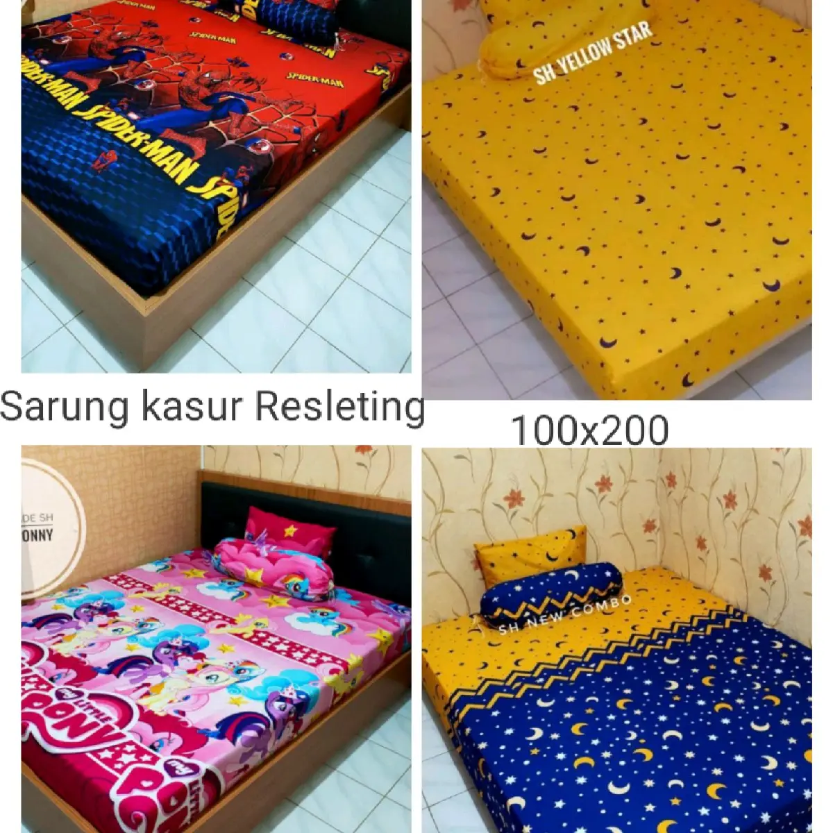 Sarung kasur resleting 100x200 Bantal Guling