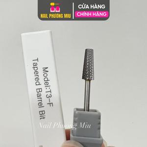 Đầu Mài Titan 3in1 Hình Thang Chuẩn Mỹ Làm Nail Chuyên Nghiệp, Mài Mịn Móng, Phá Gel Bột Hiệu Quả, Mài Khoé Đa Năng Cho Thợ Nail