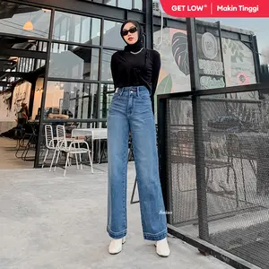 JINISO GET LOW - 585 Baggy Highwaist Celana Jeans Wanita