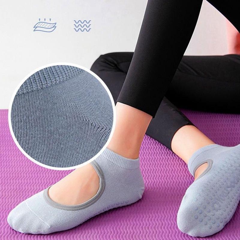 Product Introduction of Non-slip Yoga Socks, 1 Pair Breathable Comfortable Yoga Socks, Professional Anti-slip Yoga Socks For Dance Gym 2