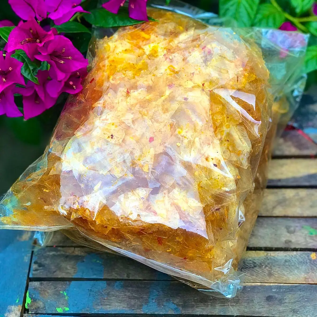 Bánh tráng sấy mắm tép giòn siêu cay Bình Định 500gr