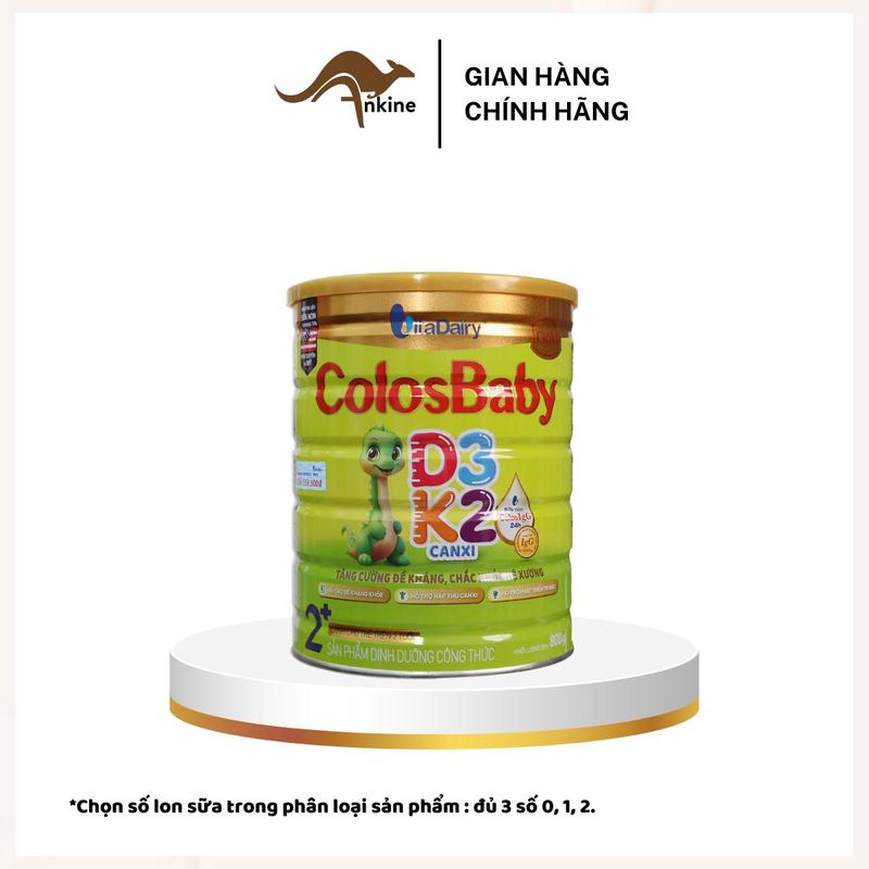  Vitadairy -   Colosbaby D3k2 Gold  Sữa bột bổ sung dinh dưỡng ColosBaby D3K2 Gold canxi hộp 400g 800g - Chắc khỏe hệ xương miễn dịch khỏe - Xuất xứ Việt Nam tích xu đầy đủ date mới có quà Vitadairy. 