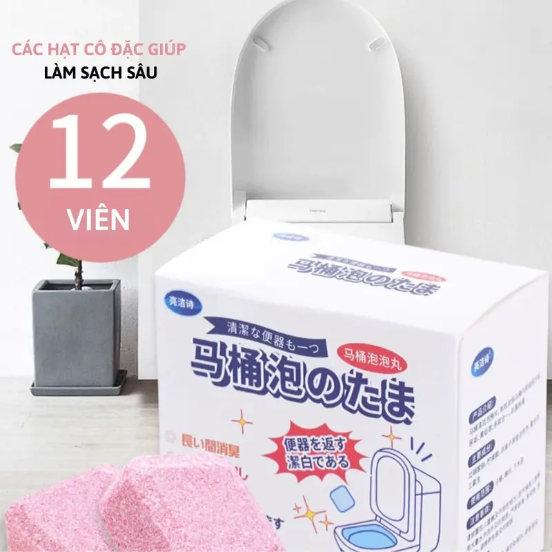 COMBO 5 HỘP 60 VIÊN Thả Vệ Sinh Bồn Cầu Công Nghệ Mới Diệt khuẩn 99% Tẩy Sạch Sẽ Vết Bẩn(TG) 1