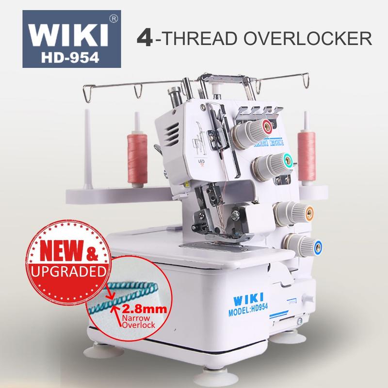 WIKI HD-954 4-Threads Overlock Machine Serger Mesin Jahit Tepi - TikTok ...