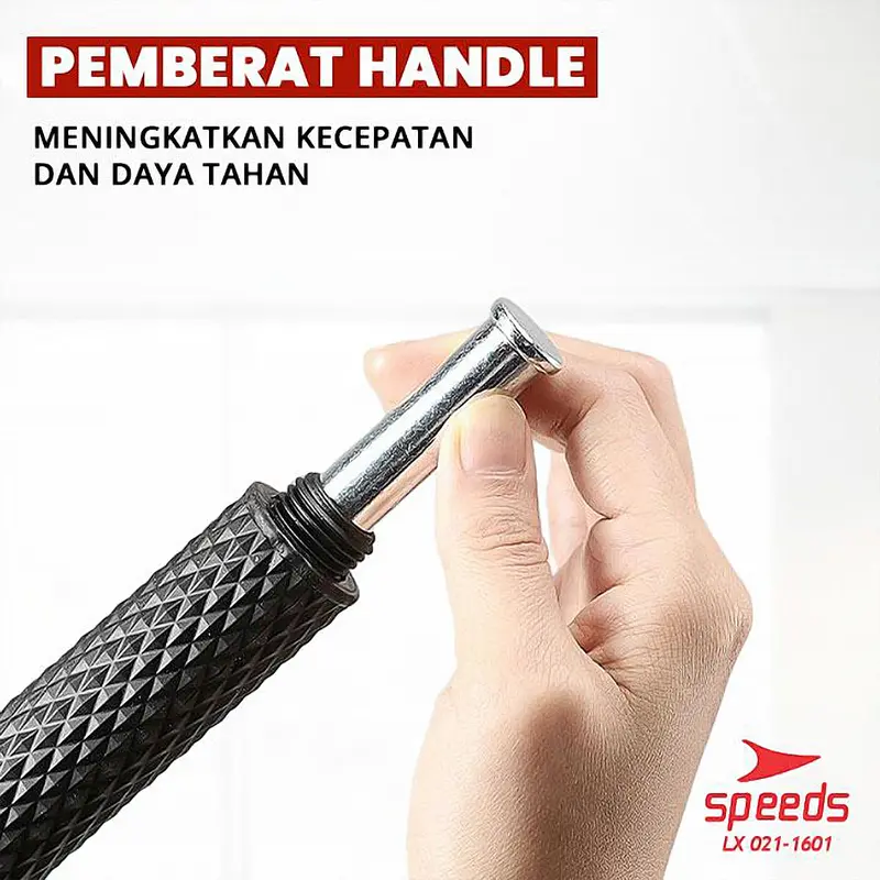SPEEDS 2 in 1 Tali Skipping / Skipping Spring Lompat Tali Jumping Rope Dengan Tali dan Tanpa Tali Outdoor Dengan Alat Hitung Otomatis 021-1601 7