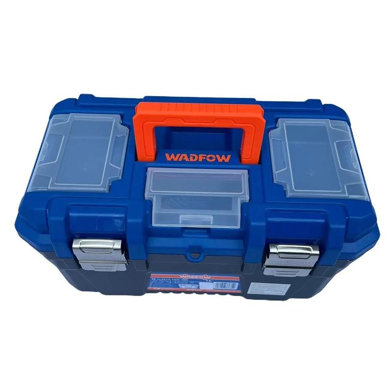 Thùng đựng đồ nghề đa năng WADFOW 16 inch | hộp đồ nghề/dụng cụ 5 ngăn nhựa PP chịu lực cao, chống va đập, khóa kim loại hoặc khóa sắt XTOOLs