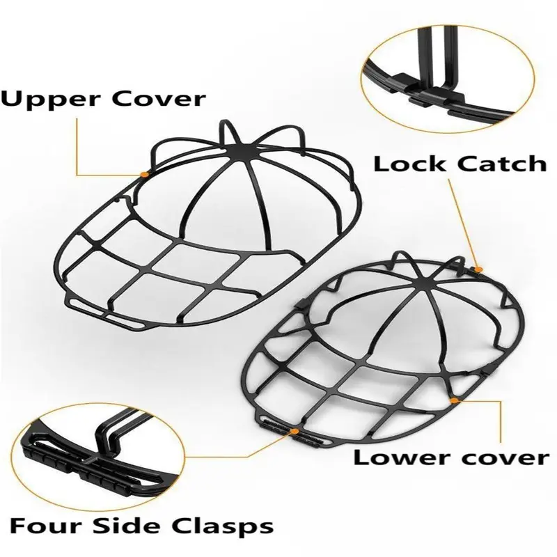 Hat Storage Rack, 1 Count Wall Mounted Hat Protective Frame Organizer, Anti Deformation Hat Holder for Home 8