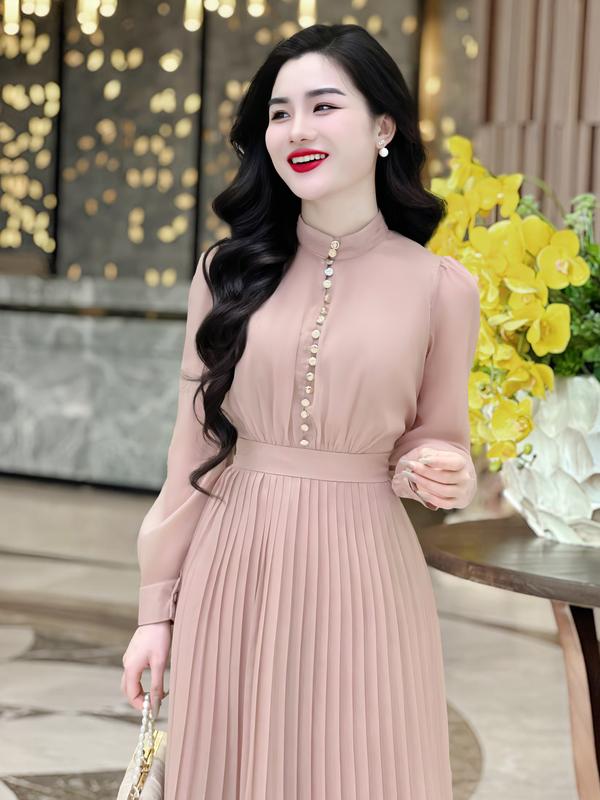 [MIỄN SHIP] MDU1375 Váy Tơ Óng - Dáng Vẻ Sang Trọng Đầy Lôi Cuốn Dành Cho Nữ Women Dress 4
