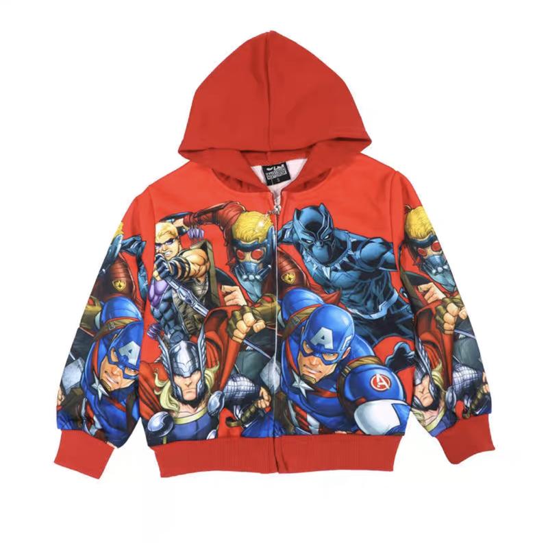 Product Introduction of [WawaKID]Baby And Children's Spring And Autumn Children's Long Sleeve Character Outwear Zipper Hoody Cartoon Jacket For Kids. 16
