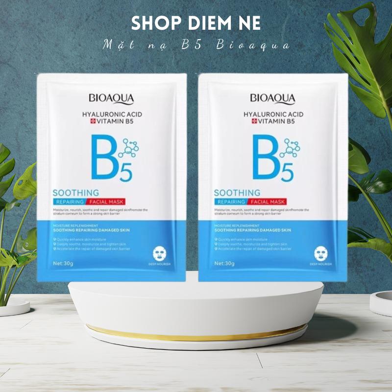[Combo 20 miếng] mặt nạ B5 Bioaqua dưỡng da, cấp ẩm, phục hồi da sau peel, da nhạy cảm Nữ Cosmetics Skincare Women Collagen