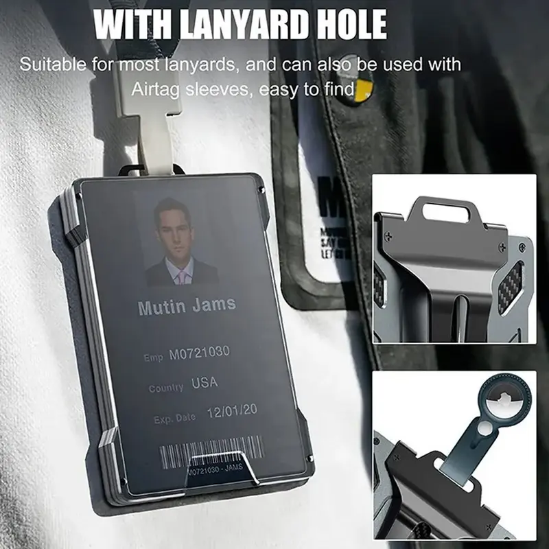 Dompet Kartu Pria Card Holder Magic Wallet Aluminium Anti RFID 2