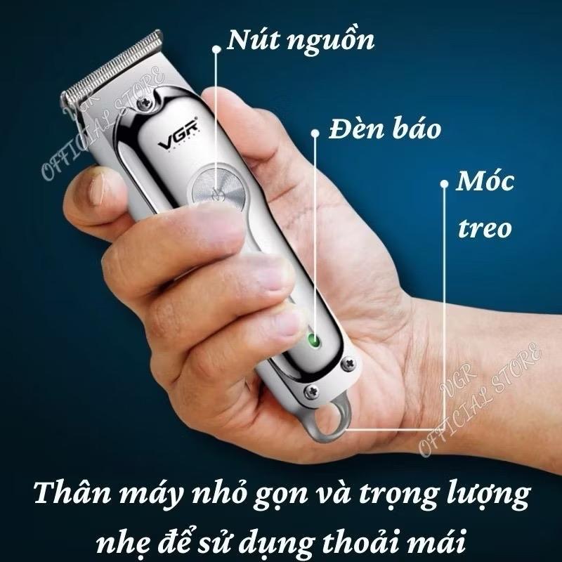 Tông đơ chấn viền VGR 071 lưỡi cực nét tông đơ cắt tóc chuyên nghiệp tích điện lưỡi tự mài sắc