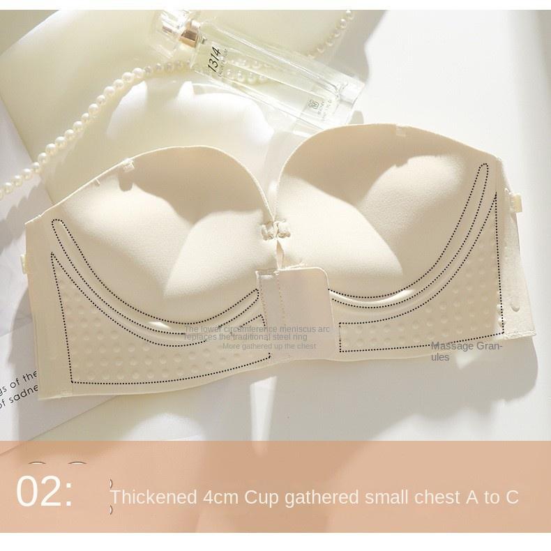 Product Introduction of Thick Sponge Fashion Girl Front Closure Small Chest Bra Women's Soft Wireless Underwear Ladies Push Up Lingerie Female Bralette 30