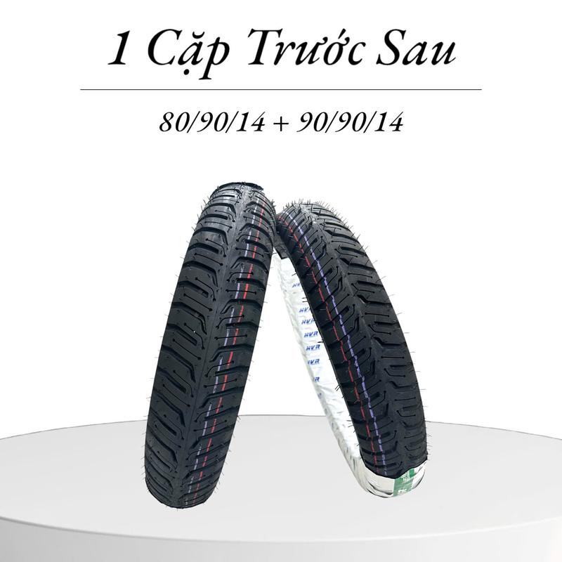 HVR - Cặp Lốp Xe Máy AB Vairo Vision Janus Gai Extra H35 80/90/14 + 90/90/14 Chất Lượng Cao Công Nghệ Nhật Bản Không Săm Bám Đường Tốt