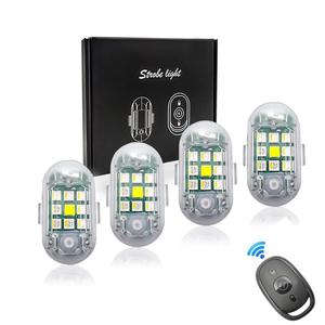 Car LED Strobe Light with Remote Control, Multimode LED Car Light, Car Warning Light, Universal Car Decorative Light, Car Accessories for Car Motorcycle
