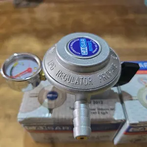 Caisar Regulator Gas dengan Meter untuk Monitoring Konsumsi Gas Cocok untuk Pengguna Rumah