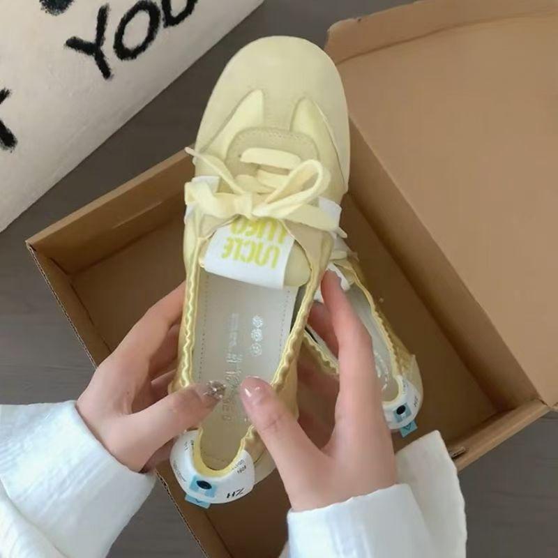 Product Introduction of 2025 Summer New French Ballet Training Shoes for Women 5