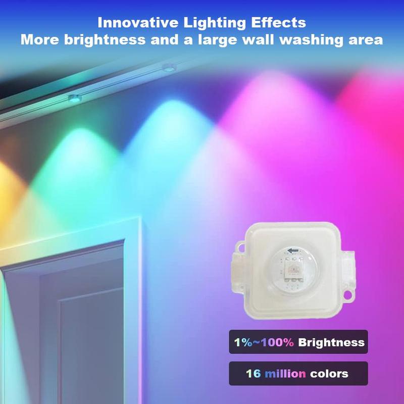 Product Introduction of 100FT Permanent DIY Decorative Outdoor Light (1 Count), APP/Voice/Remote Control RGBIC Smart Eaves Light, IP67 Waterproof Light Suitable for Year-Round Outdoor Lighting on House Roofs for Christmas Gifts, Holidays Decor, Stocking Fillers 3