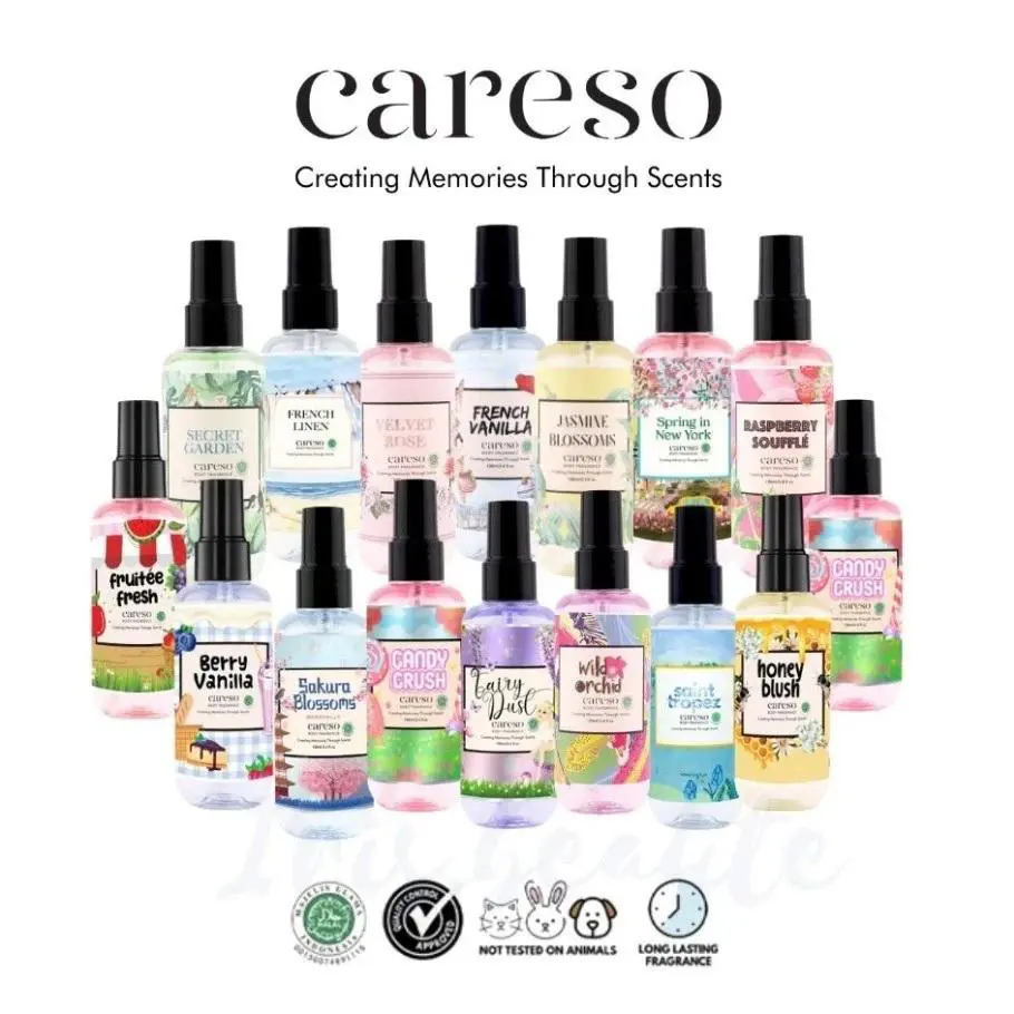CARESO Body Fragrance Body Mist Body Perfume Parfum Wangi Wewangian Perfume Series 100ml