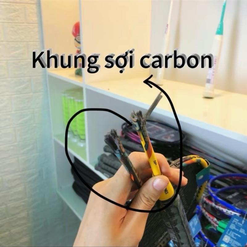 Vợt Cầu Lông carbon YN astrox 100Zz, 88D Pro căng sẵn 8kg max 9.5kg kèm cuấn cán, Bao mặt vợt Dành cho Học Sinh. Sport Cacbon quan can caulong vot 2