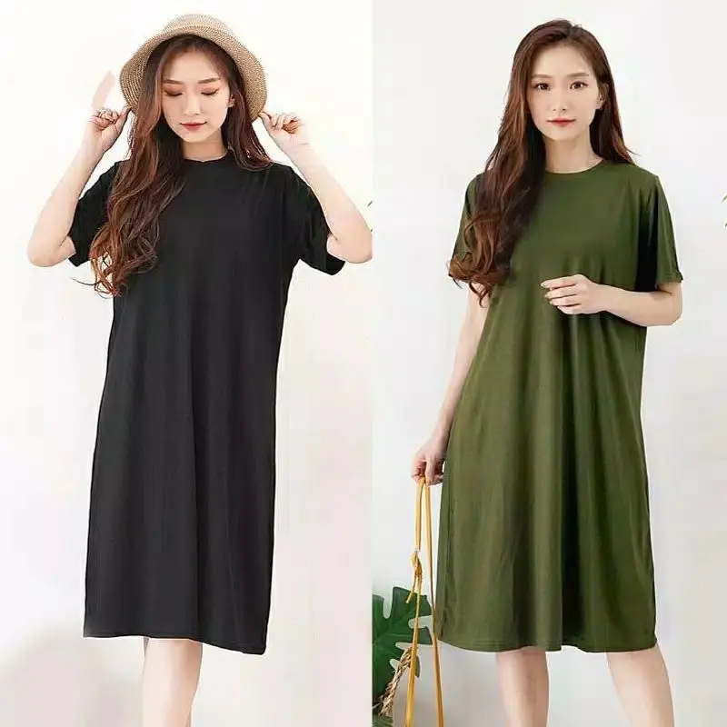 GABELLA DRESS BAHAN KAOS NYAMAN HARIAN SEPAHA DASTER TERUSAN WANITA CEWEK 5