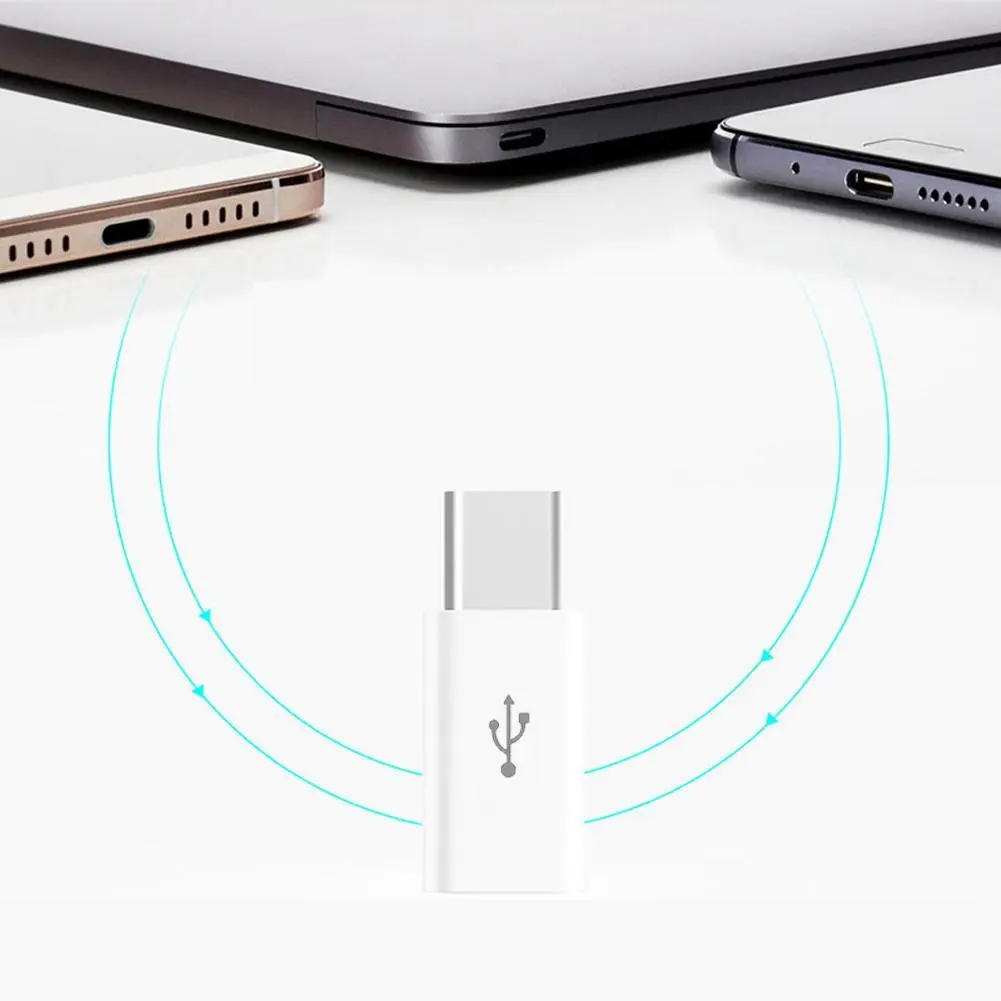1 Pcs Type-C Adapter Android Micro To Type C Mobile Data Cable Adapter OTG Universal E6J7