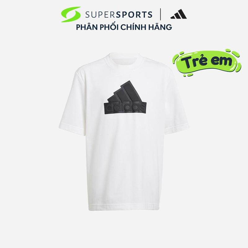 Áo Thun Trẻ Em Adidas Future Icons Logo Piqué - Trắng - IK9328 0