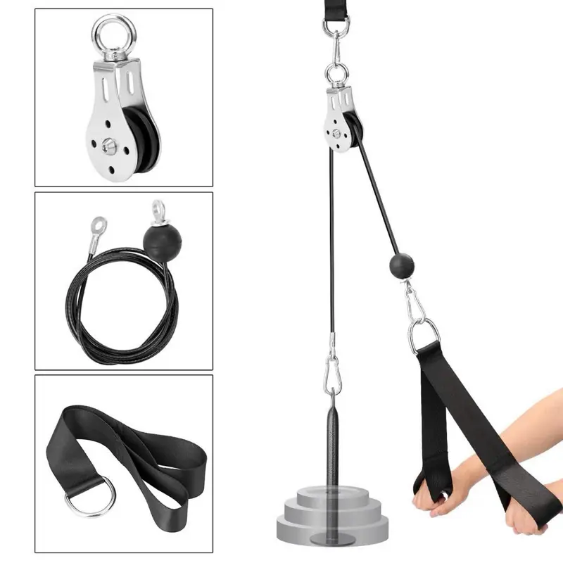 12 SET (RẺ VÔ ĐỊCH) Tập GYM Tại Nhà. Bộ Dây Cáp Ròng Rọc INOX Tập GYM Tại Nhà Tiện Lợi [TẬP FULL BODY] DA DẠNG BÀI TẬP 2