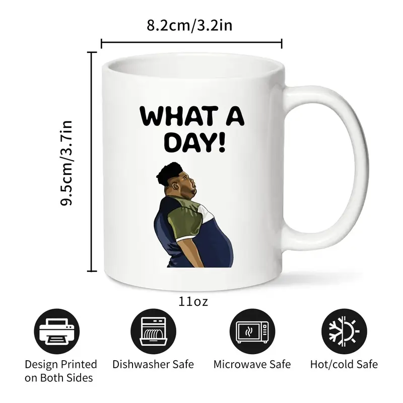 Funny Coffee Mug, 1 Count Ceramic Mug with Handle, Coffee Cup, Drinking Cup for Home Office Use, Gift for Friend & Family, Drinkware 1