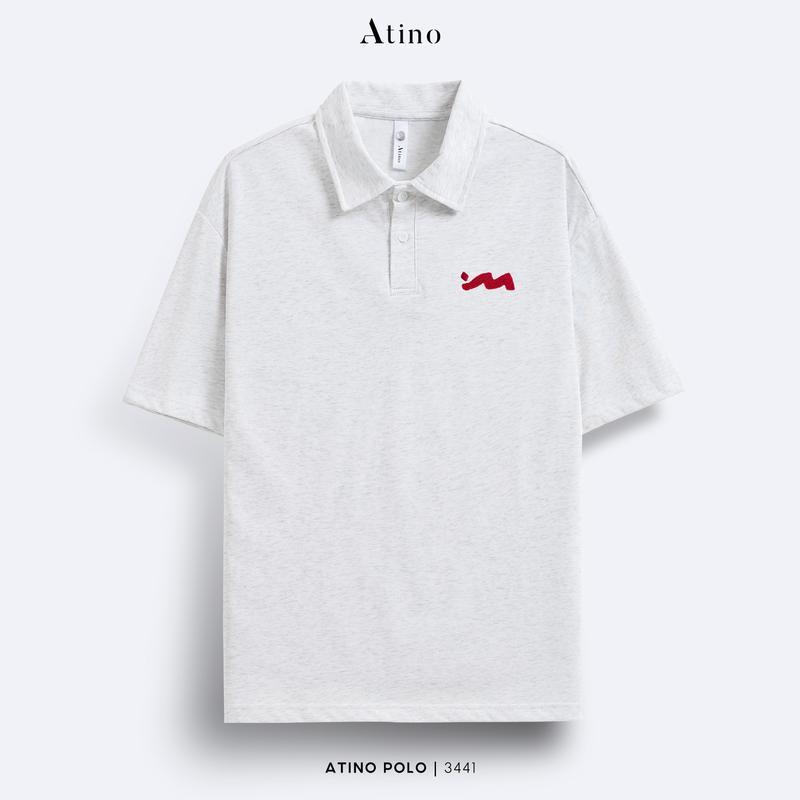 [ATINOxLUONGTOANTHANG] Combo 2 Áo Polo Cotton Nam Hoạ Tiết Thêu ATINO L.5.3441 Form Regular Ngắn Tay 6