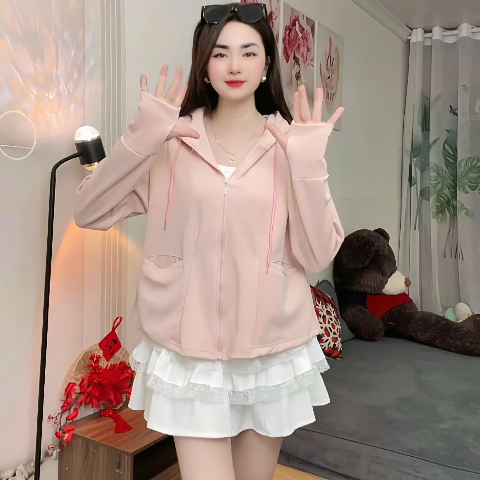 Áo chống nắng nữ chất vải umi lạnh Hàn cao cấp