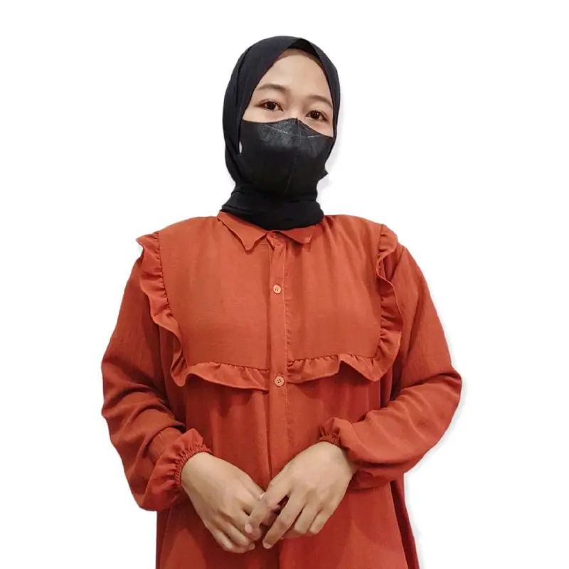 Gamis Mariska Wanita Dewasa Panjang Bahan Crinkle Airflow 1