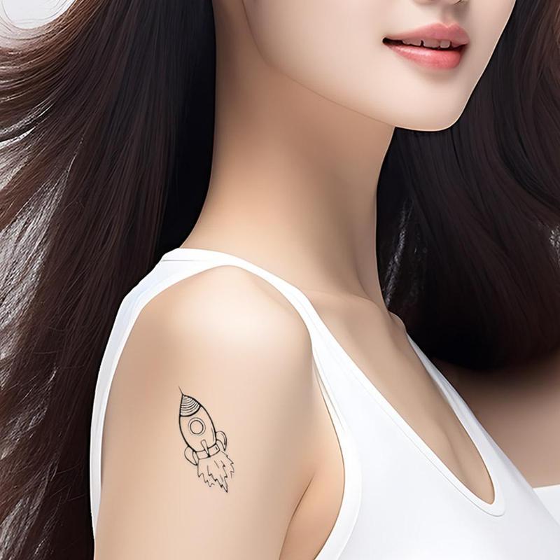 Product Introduction of Temporary Tattoo Stickers - Waterproof Metallic Floral Designs For 3-5 Day Wear 25