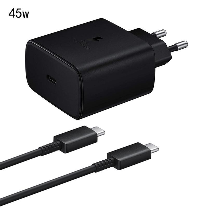 Bộ Sạc Siêu Nhanh Type C to Type C 45w dành cho SS S20 S21 S22 S23 Ultra Note 10 20 Plus các dòng android cổng C Mua 1 Bộ sạc Nhanh 45w C to C được tặng: 1 giá đỡ điện thoại 1 que chọc kim loại - Bảo Hành 12 Tháng Lỗi 1 Đổi 1 Phụ Kiện