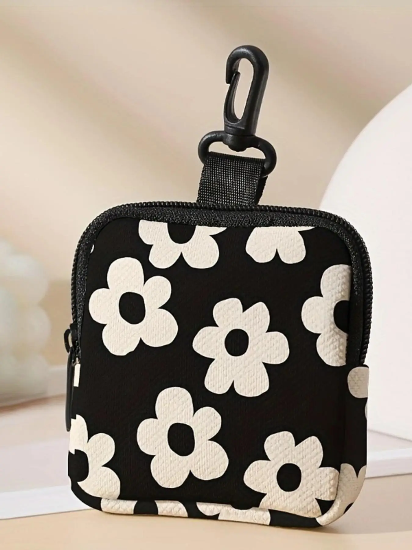 Floral Pattern Zipper Coin Purse, Fashionable Coin Purse for Women & Girls, Casual Trendy Versatile High-quality Daily Wallet