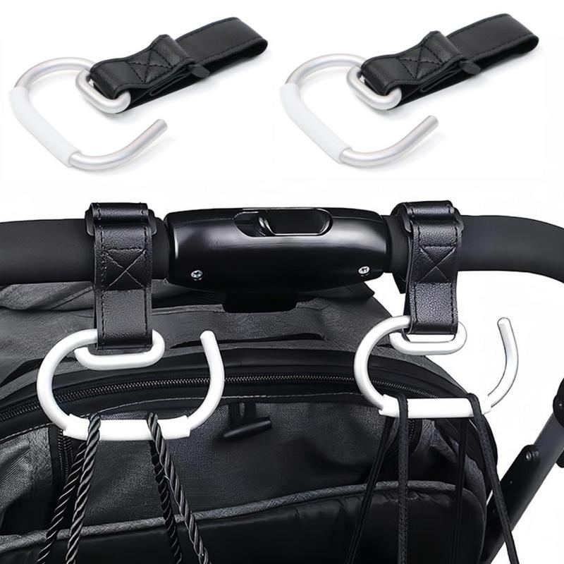 Product Introduction of Baby Stroller Hooks, 2 Counts/set Stroller Bag Hooks for Hanging Diaper Bags, Multipurpose Hooks for Grocery Shopping Bags 0