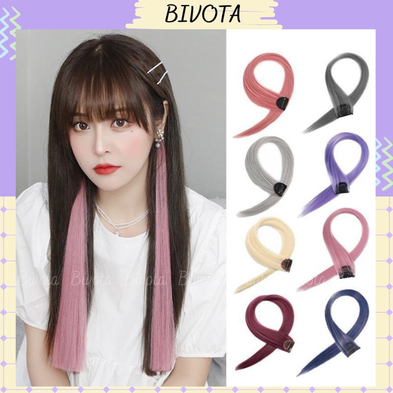 Tóc giả Bivota tóc kẹp highlight dài 50 nhiều màu phong cách Hàn Quốc cực xinh CM11 Gợn sóng Gợn sóng