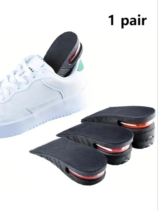 2024 New Summer Invisible Height Designer Increasing Insoles, Air Cushion Half-cushion Shock-absorbing Heightening Insoles, Invisible Heightening Pad, Removable Portable Comfort Height Increasing Insole 0